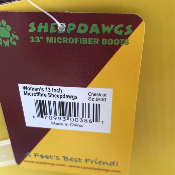 Sheepdawgs 13” microfiber chestnut color boot.    Size 9/40 Nice deep tan color. - Picture 12 of 14